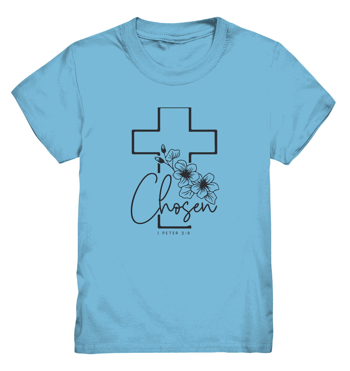 Chosen - 1. Petrus 2:9 - Kids Premium Shirt - GfoitMa - Sky Blue / 98/104 (3-4)