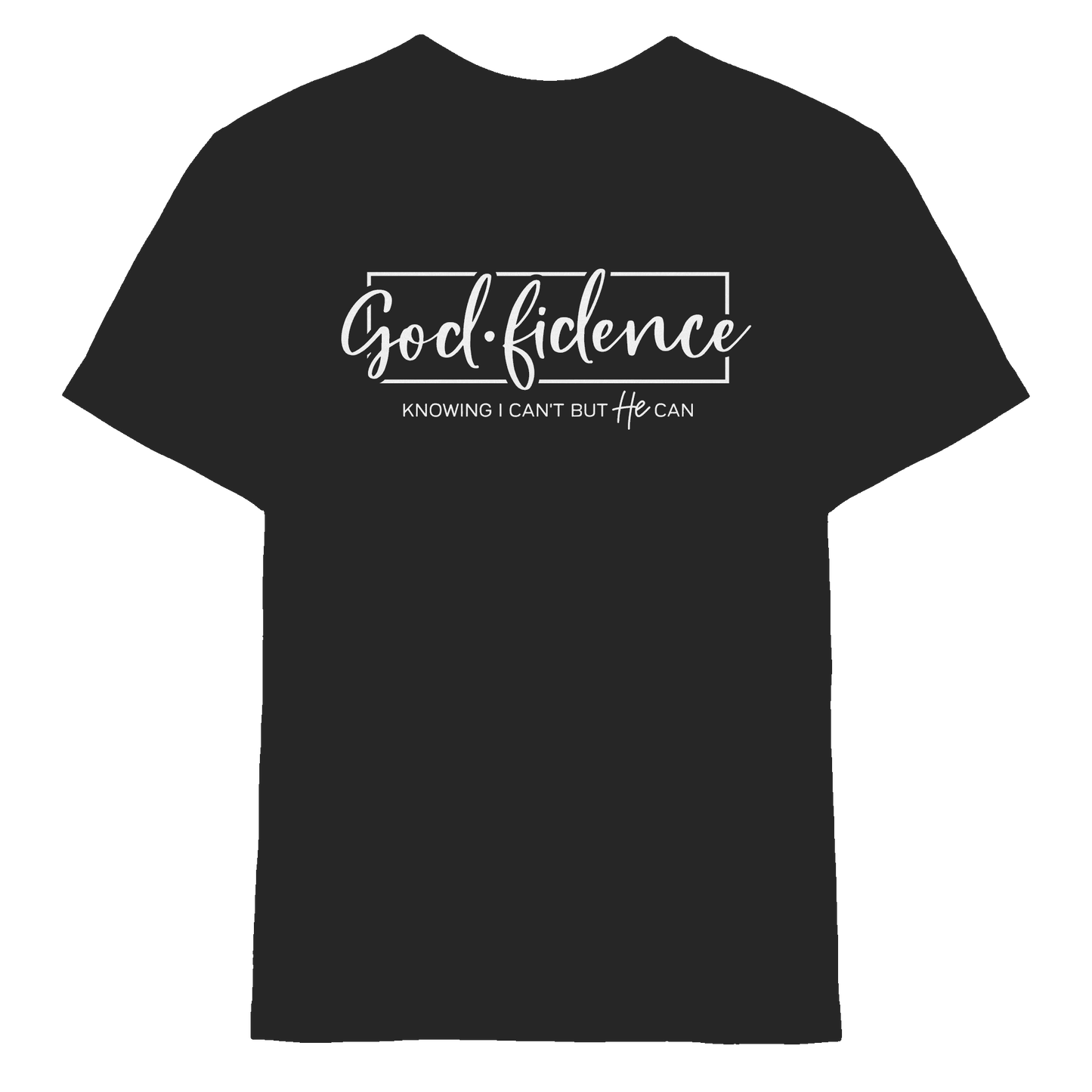 God.fidence – Knowing I can’t but He can | Christliche Kleidung - Kids Premium Shirt