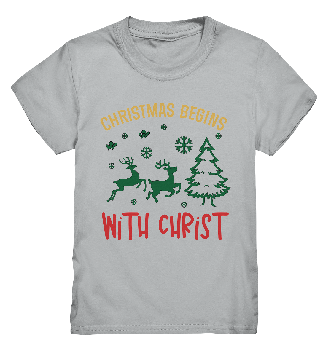 Christmas Begins with CHRIST - Kids Premium Shirt