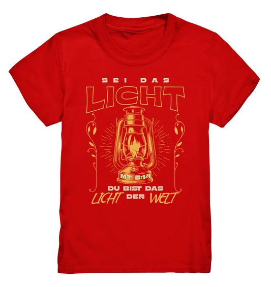 Sei das Licht – Du bist das Licht der Welt | Christliche Kleidung - Kids Premium Shirt