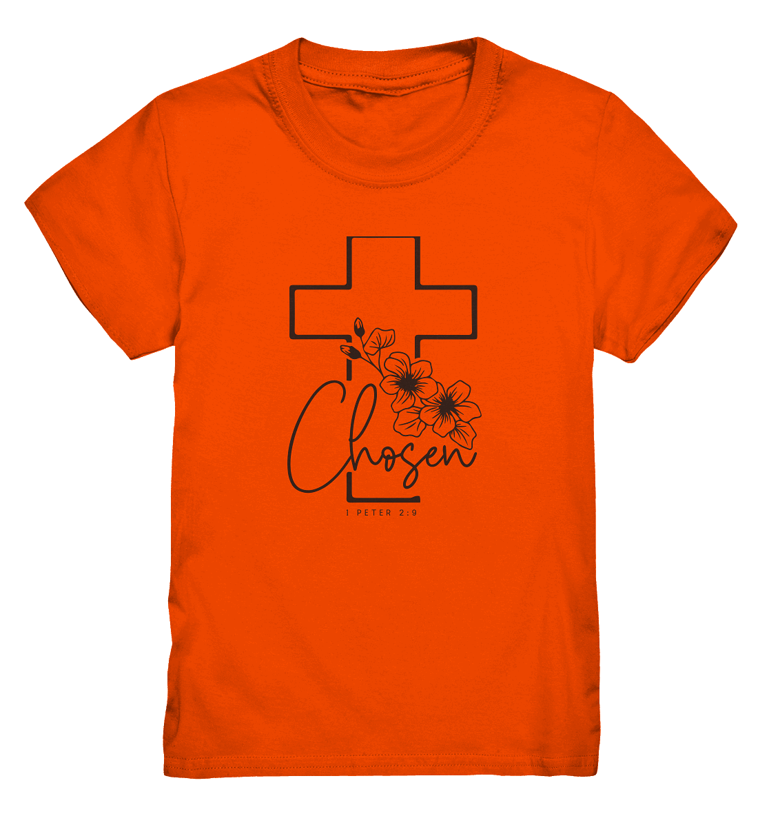 Chosen - 1. Petrus 2:9 - Kids Premium Shirt - GfoitMa - Orange / 98/104 (3-4)