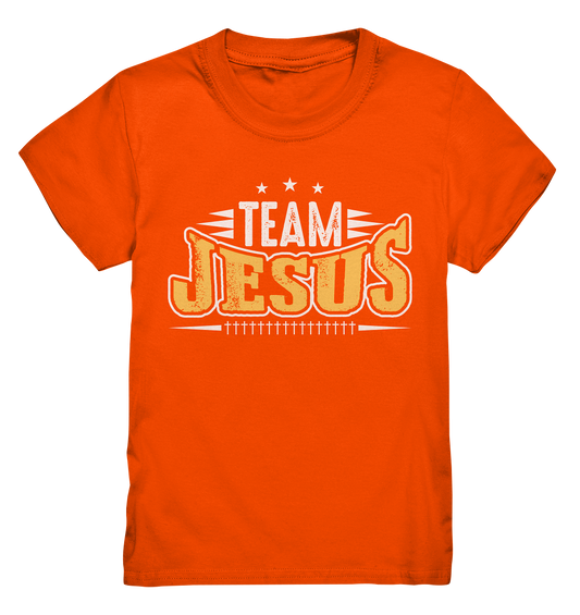Team Jesus - Gemeinsam im Glauben - Kids Premium Shirt - GfoitMa - Orange / 98/104 (3-4)