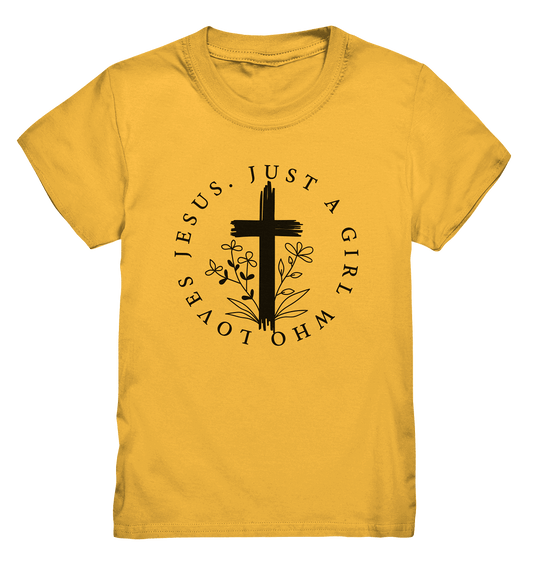 Just a girl who loves Jesus - Kids Premium Shirt