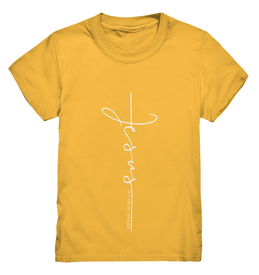Jesus ist mein Anker - Kids Premium Shirt - GfoitMa - Gold / 98/104 (3-4)
