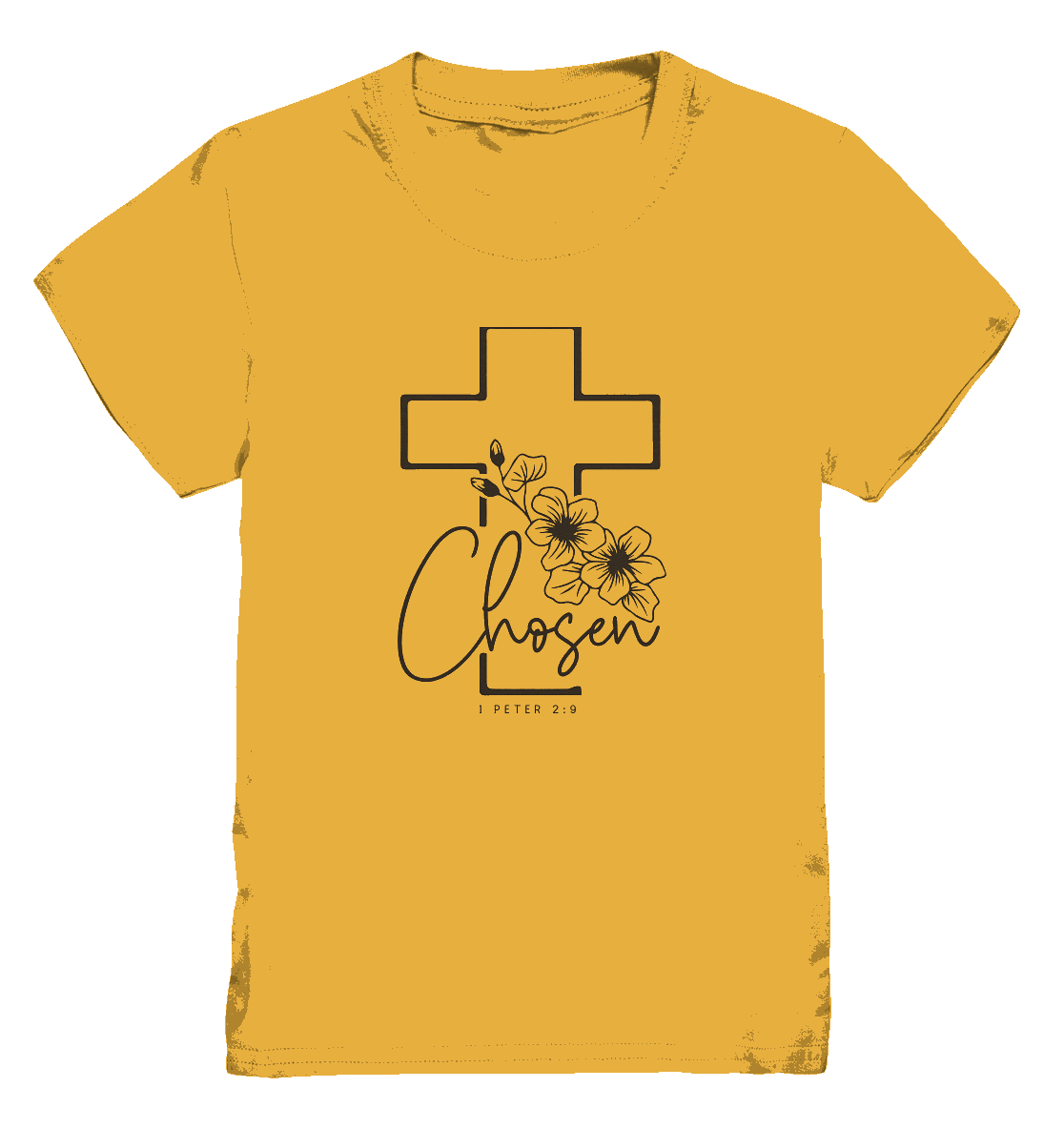Chosen - 1. Petrus 2:9 - Kids Premium Shirt - GfoitMa - Gold / 98/104 (3-4)