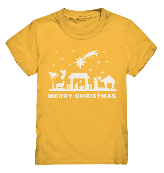 Merry Christmas - Frohe Weihnachten (Krippe Edition) - Kids Premium Shirt