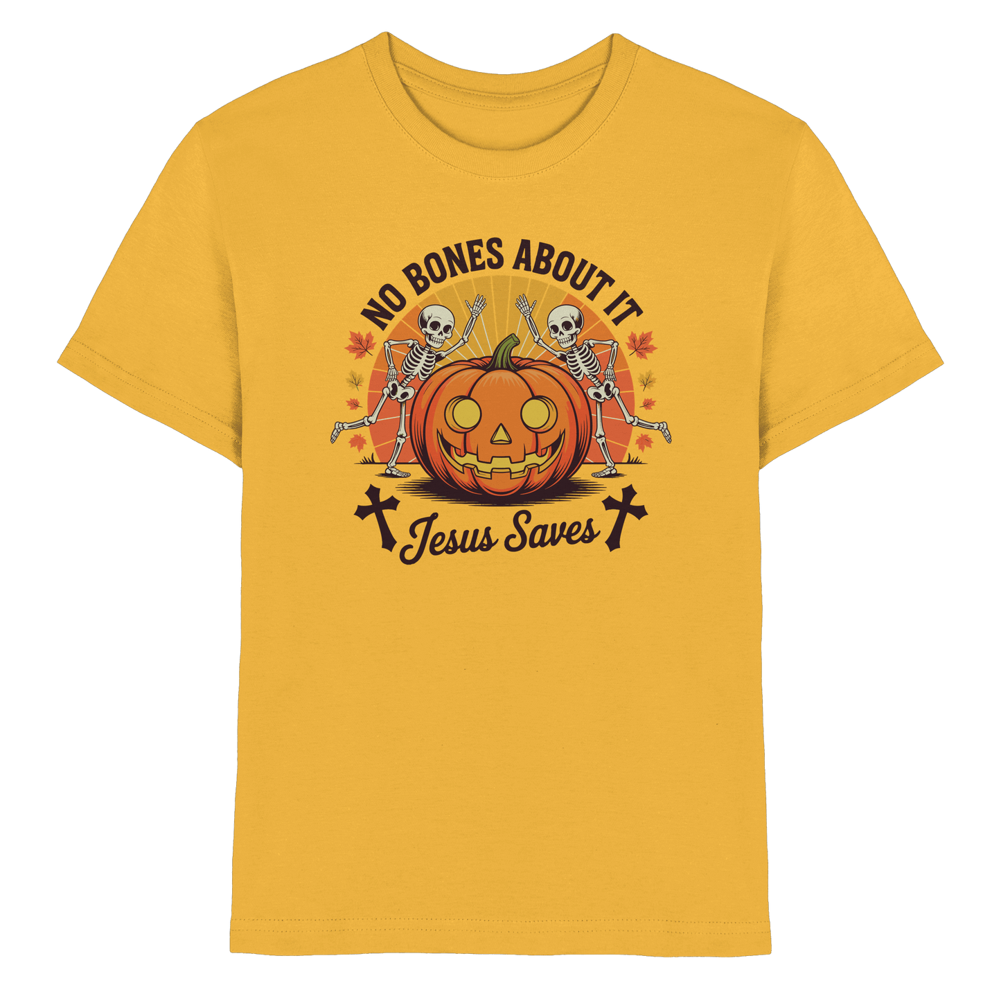 No Bones About It – Jesus Saves | Christliche Kleidung & Geschenke zu Halloween - Kids Premium Shirt
