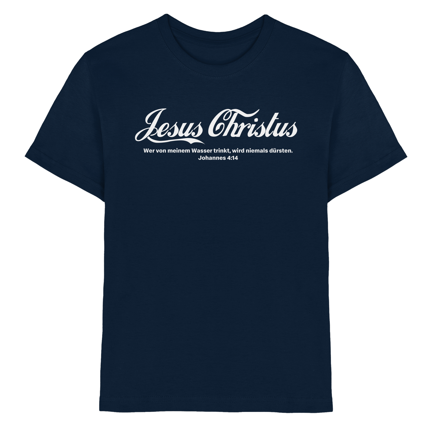 Jesus Christus – Johannes 4,14 | Christliches Statement Design „Lebendiges Wasser“ - Kids Premium Shirt