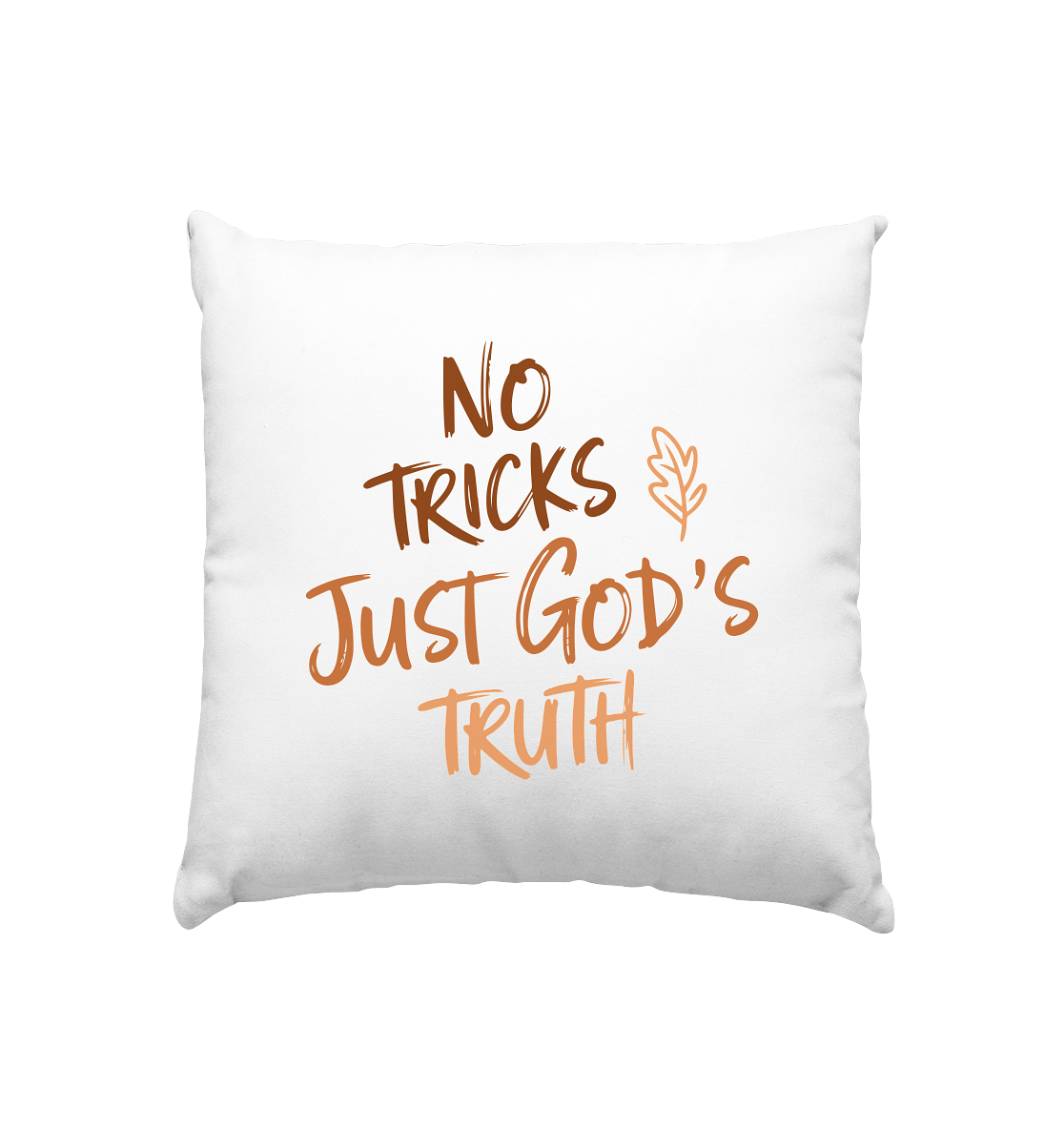 No Tricks – Just God's Truth | Christian clothing & gifts in retro design for fall & Halloween - Pillow 40x40cm