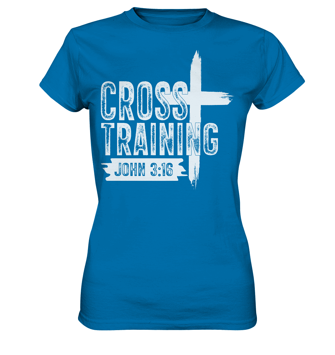 Cross Training - John 3:16 - Ladies Premium Shirt - GfoitMa - Royal Blue / XS
