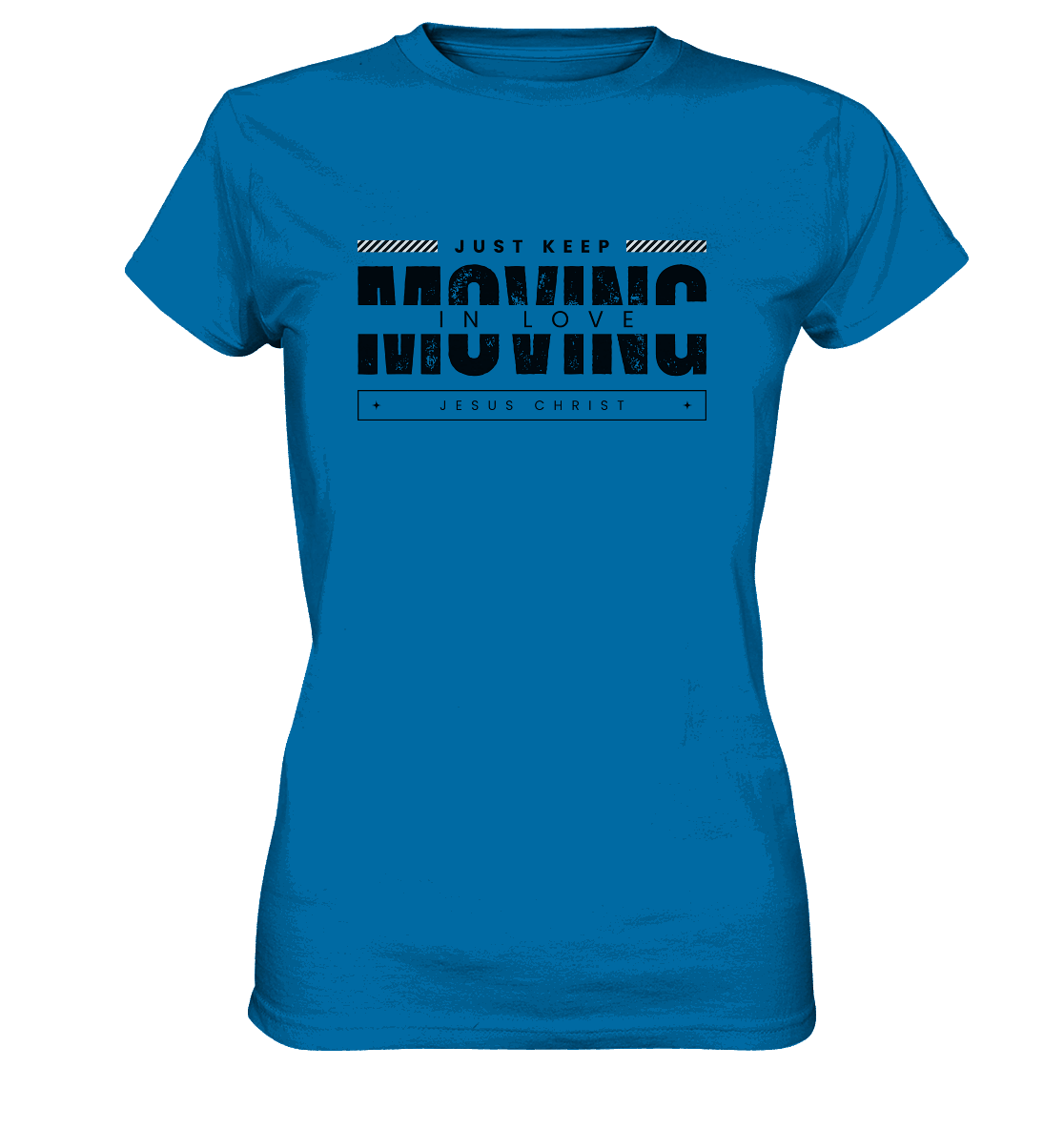 Unerschütterliche Liebe: Mit Jesus Christus in Bewegung bleiben - Ladies Premium Shirt - GfoitMa - Royal Blue / XS