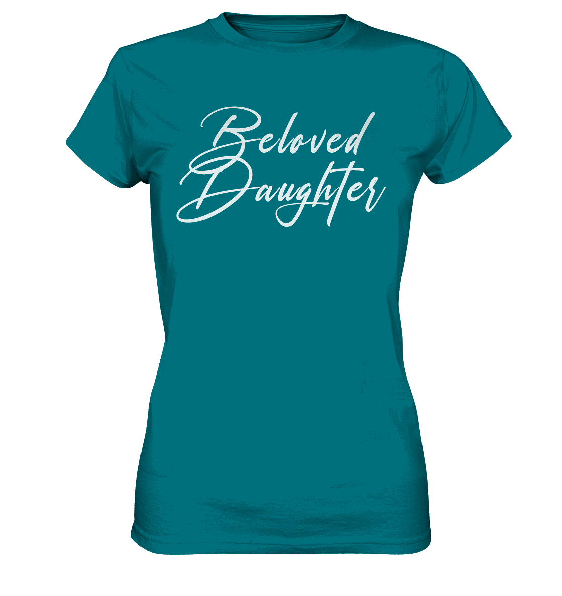 Beloved Daughter – Geliebte Tochter Gottes - Ladies Premium Shirt - GfoitMa - Diva Blue / XS