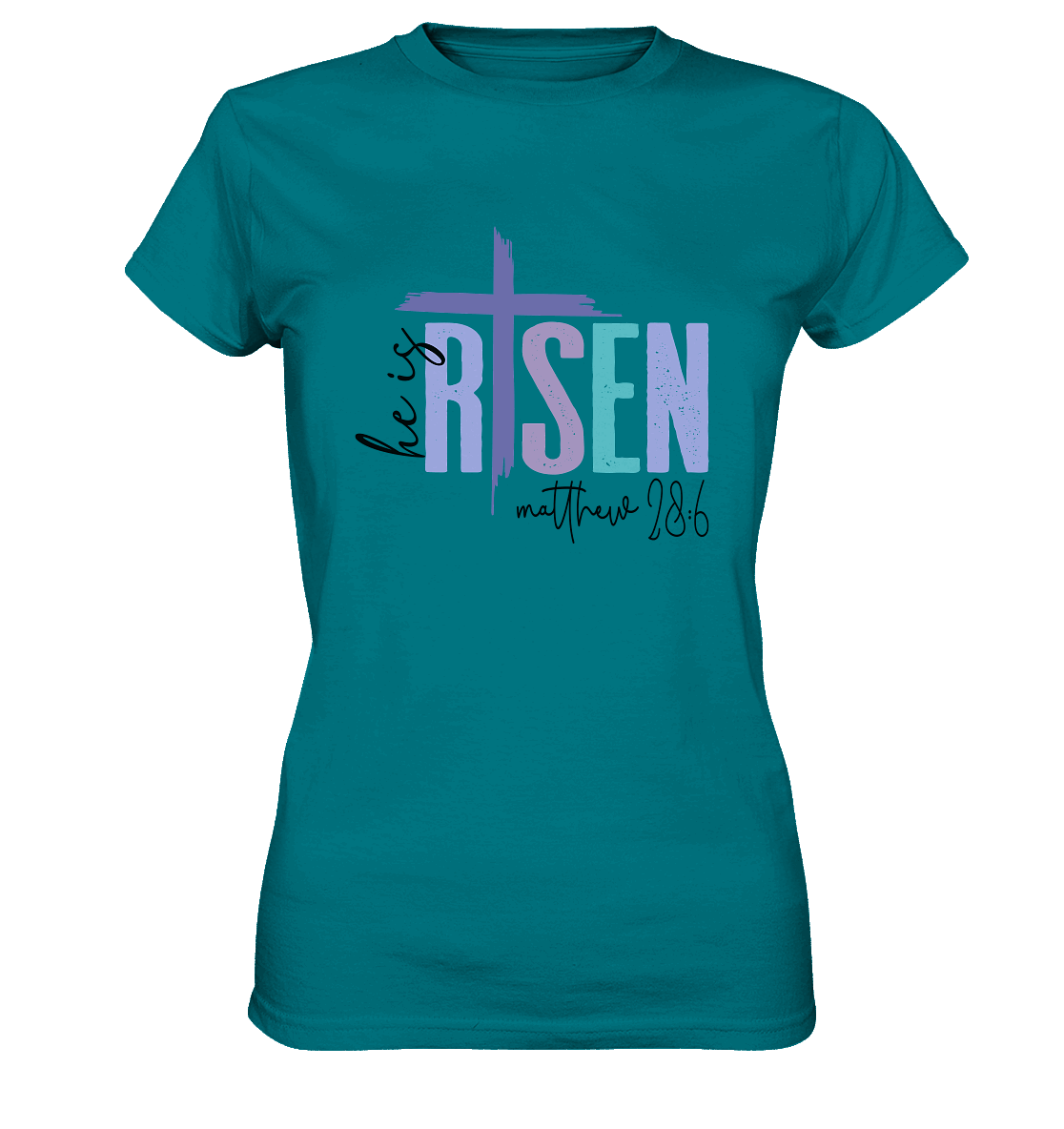 He Is Risen – Die Hoffnung lebt! - Ladies Premium Shirt - GfoitMa - Diva Blue / XS