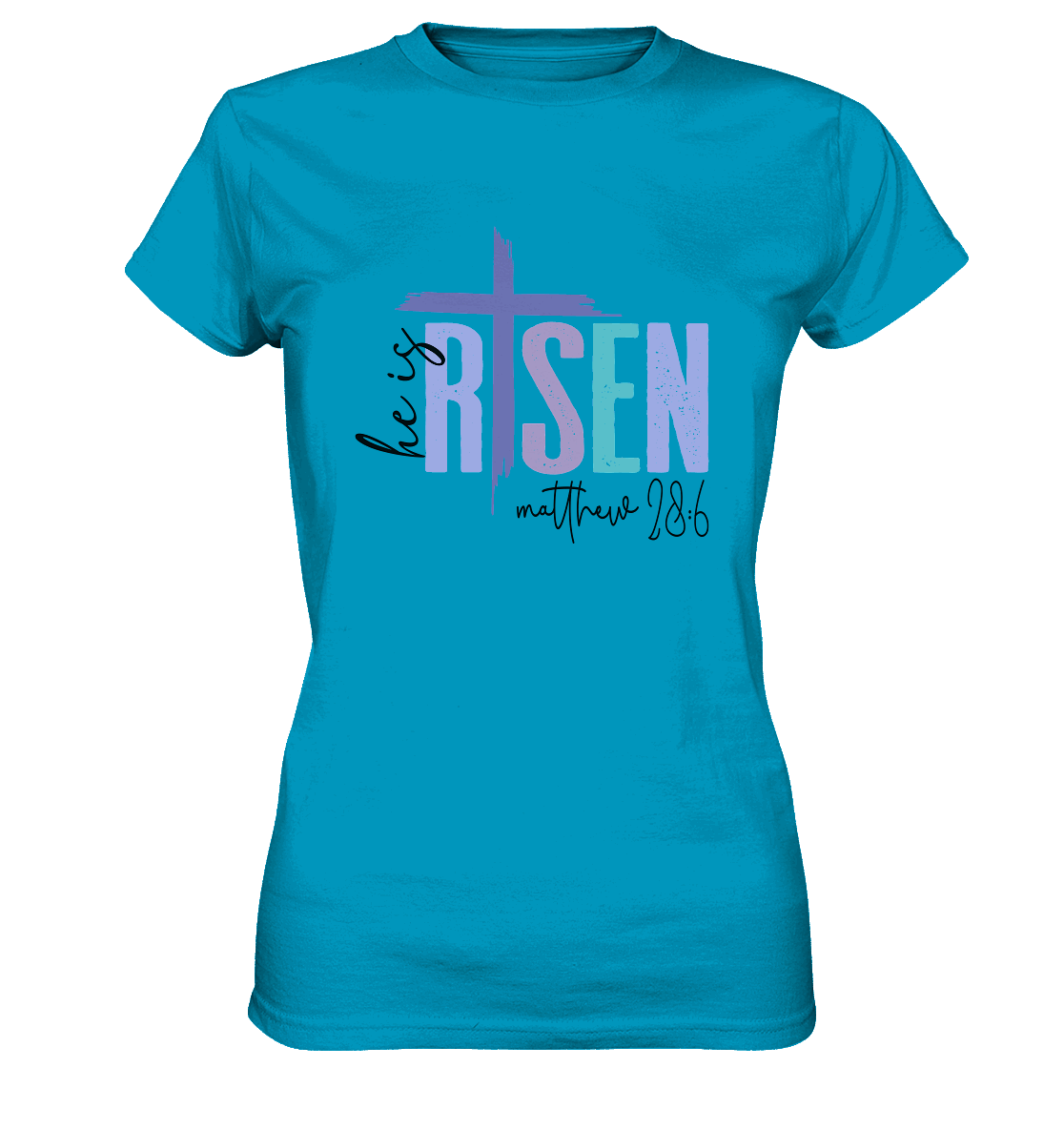 He Is Risen – Die Hoffnung lebt! - Ladies Premium Shirt - GfoitMa - Atoll / XS
