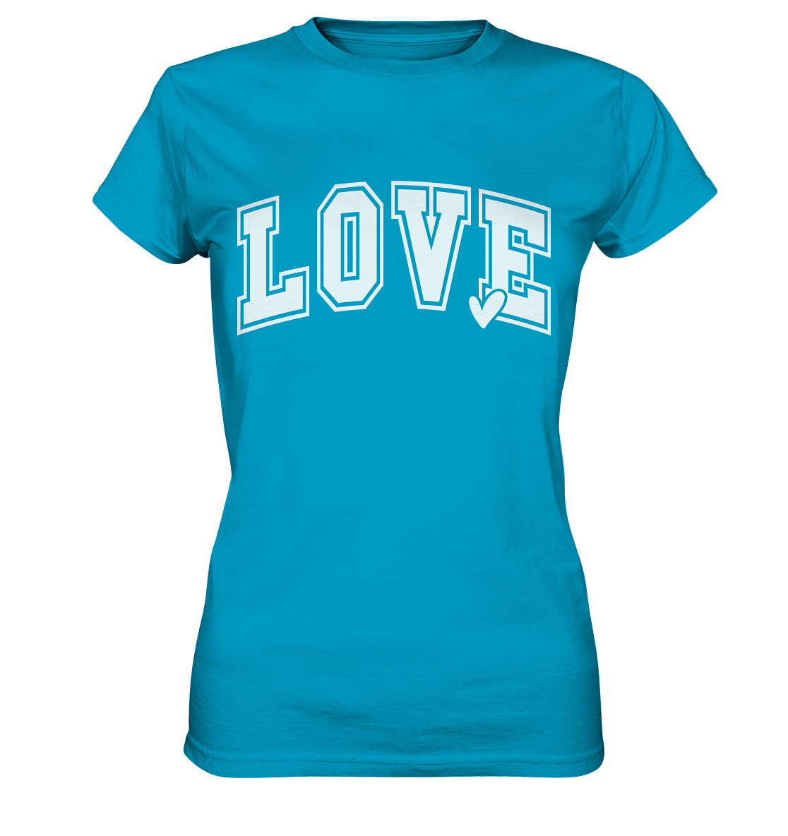 "Love" – das Design, das Herzen spricht! - Ladies Premium Shirt - GfoitMa - Atoll / XS