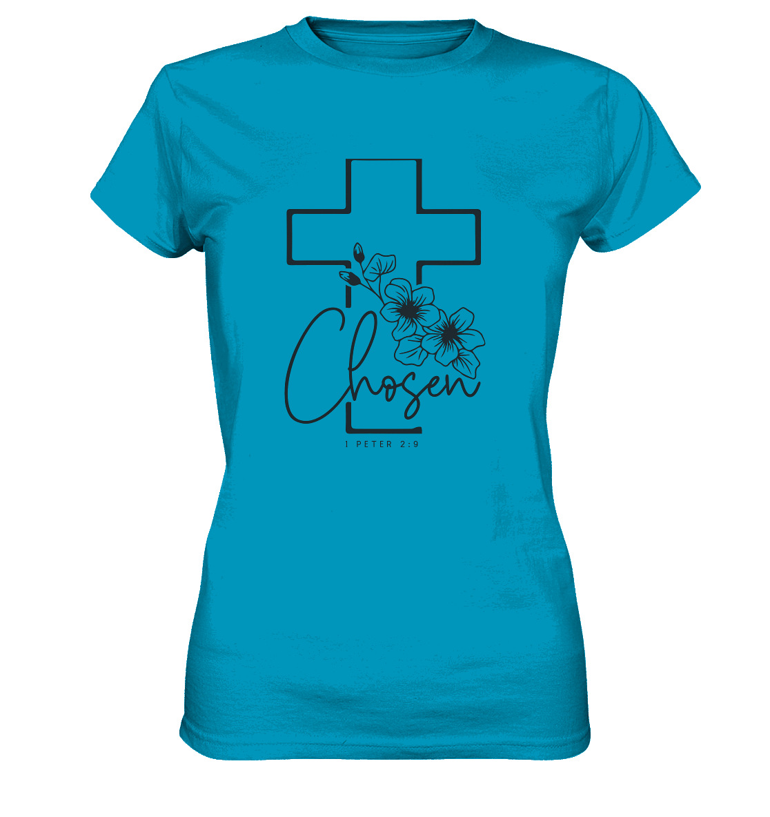Chosen - 1. Petrus 2:9 - Ladies Premium Shirt - GfoitMa - Atoll / XS