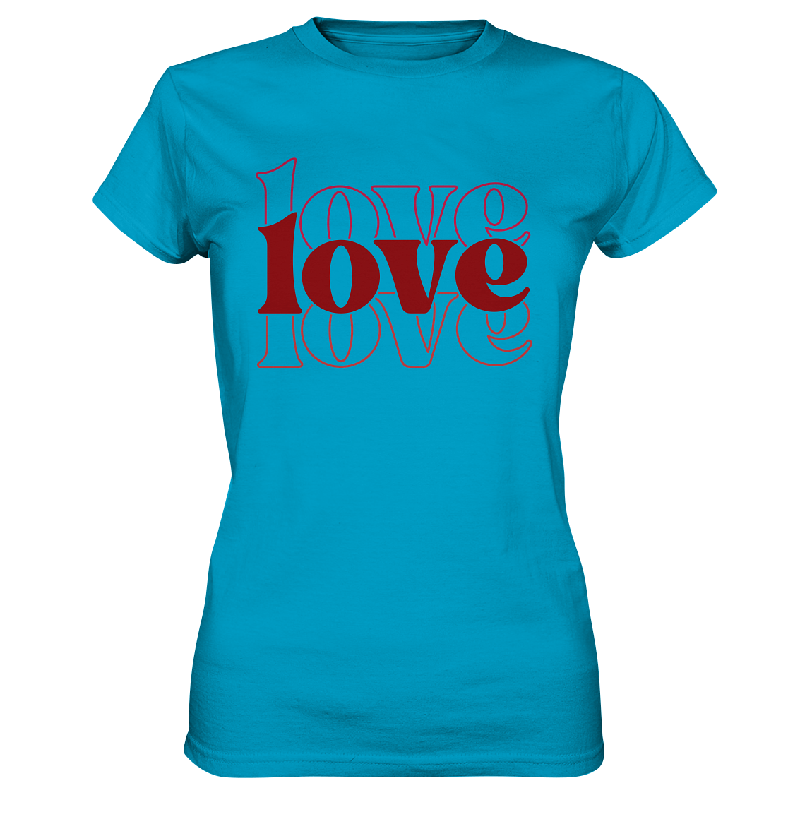 Love – Die größte Kraft - Ladies Premium Shirt - GfoitMa - Atoll / XS