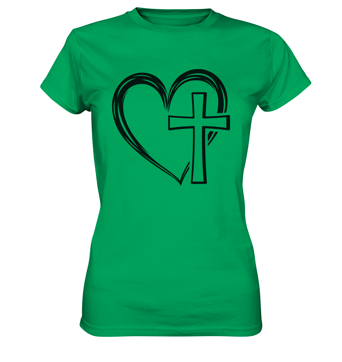 Herz & Kreuz Design - Ladies Premium Shirt - GfoitMa - Kelly Green / XS