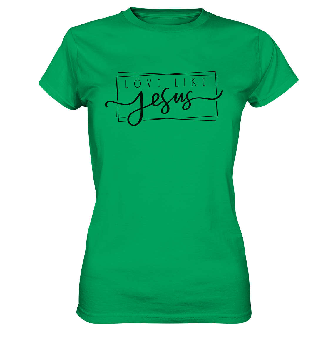 Love Like Jesus - Ladies Premium Shirt - GfoitMa - Kelly Green / XS