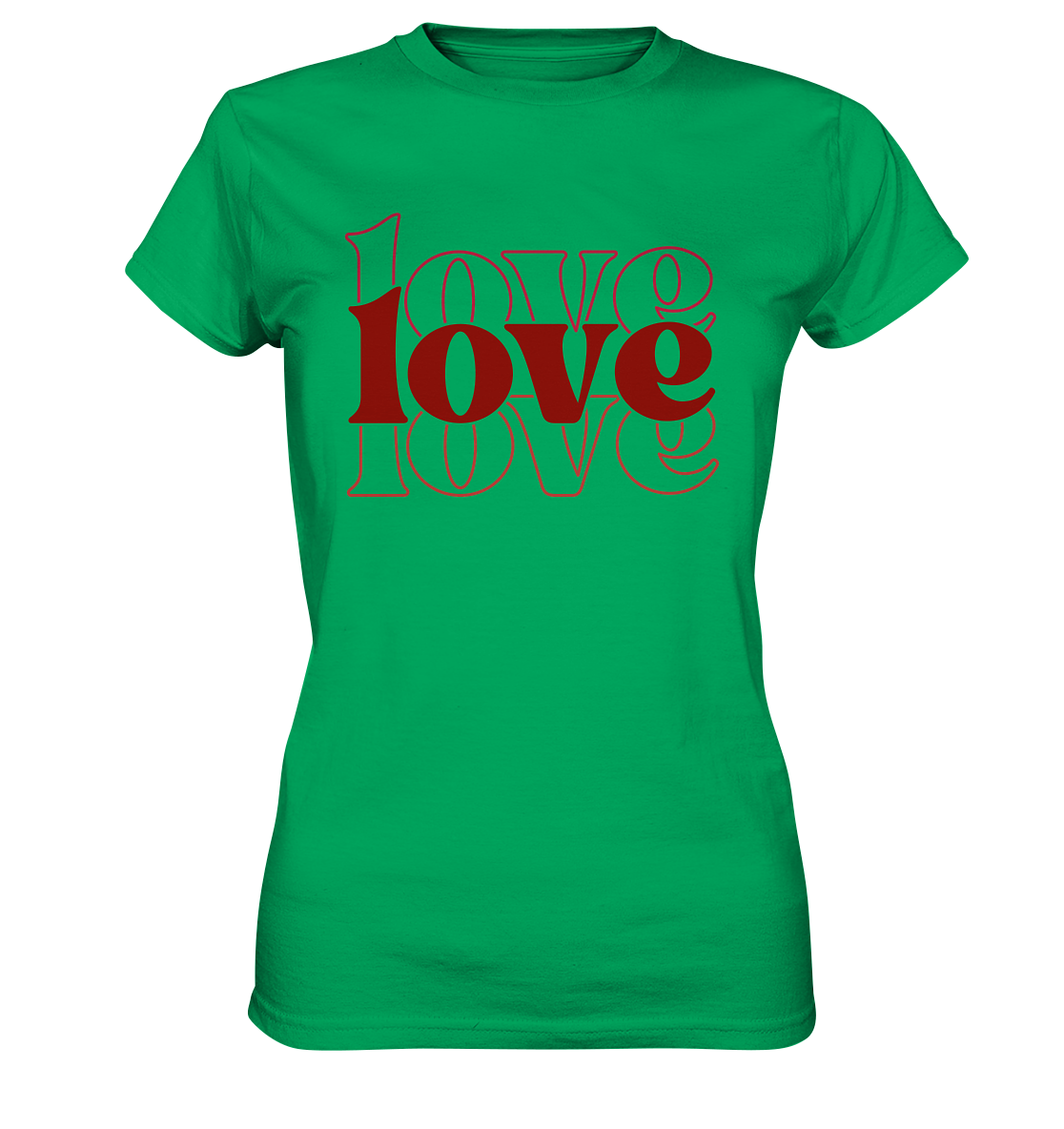 Love – Die größte Kraft - Ladies Premium Shirt - GfoitMa - Kelly Green / XS