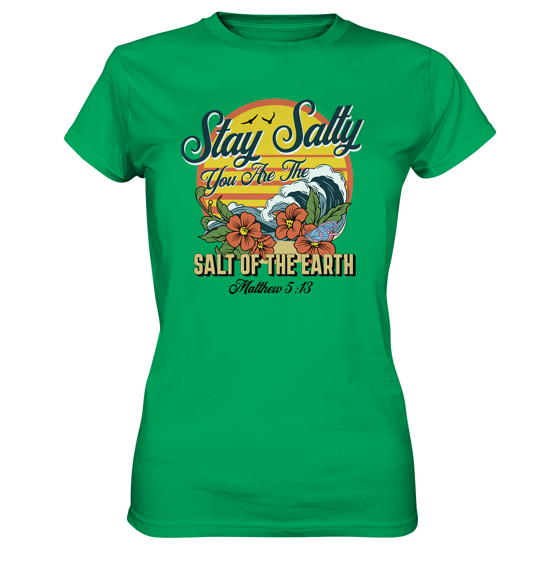 Stay Salty - Retro - Ladies Premium Shirt - GfoitMa - Kelly Green / XS