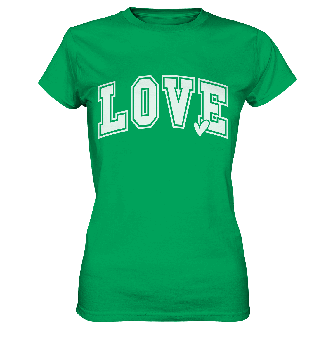 "Love" – das Design, das Herzen spricht! - Ladies Premium Shirt - GfoitMa - Kelly Green / XS