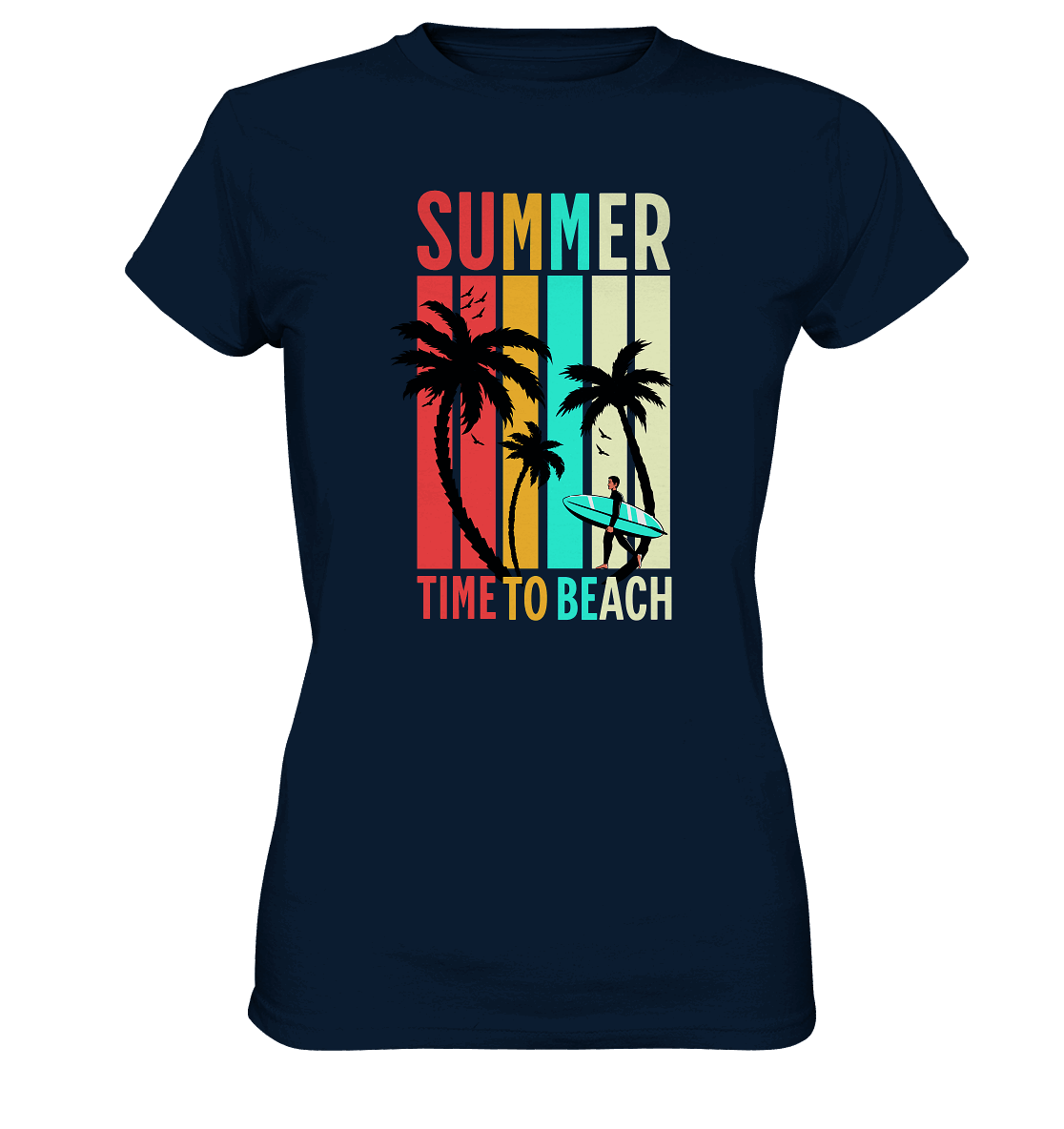 Summer Time to Beach – Sonne, Sand & Lebensfreude - Ladies Premium Shirt