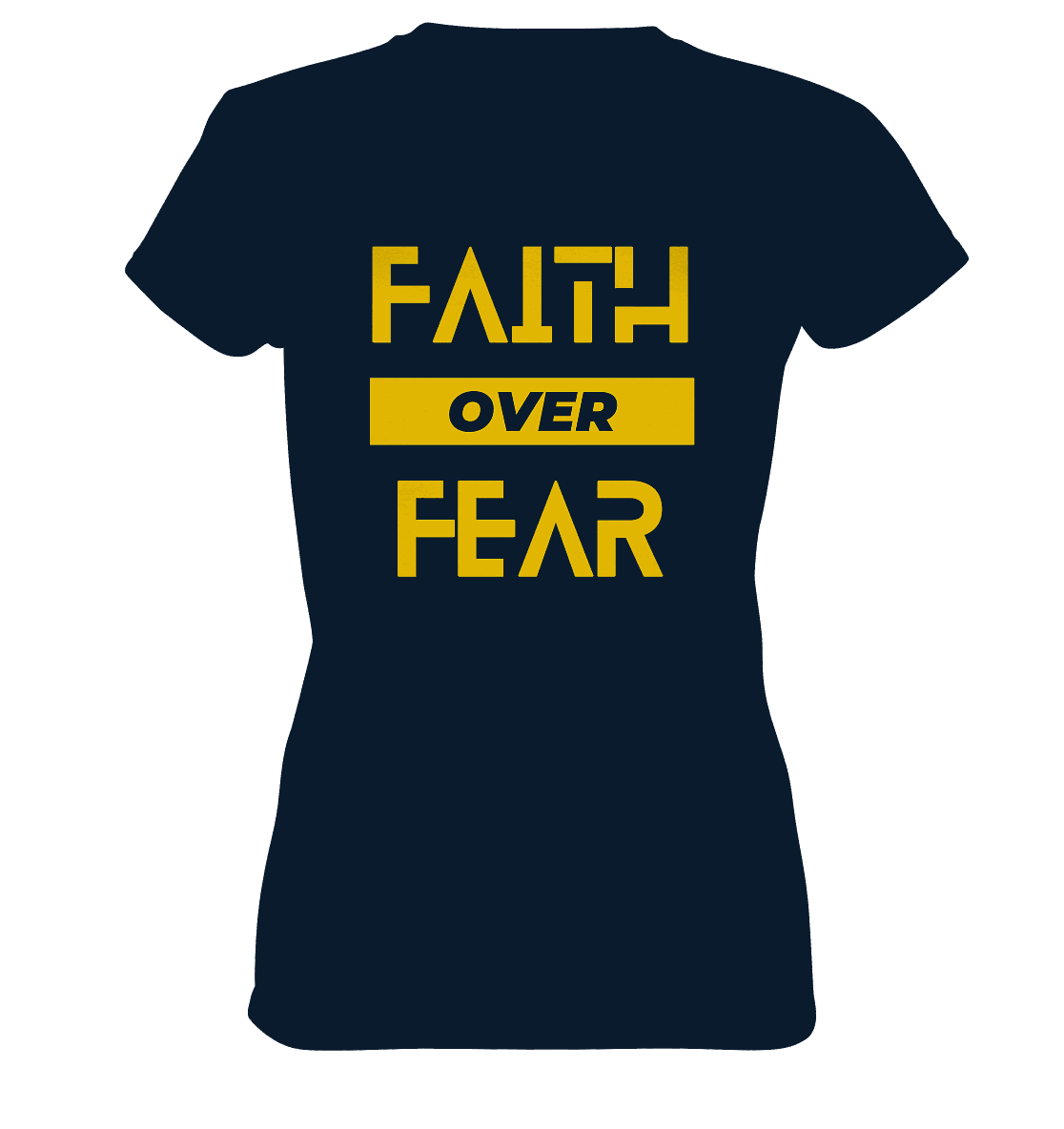 Glaube über Angst - Ladies Premium Shirt - GfoitMa - Navy / XS