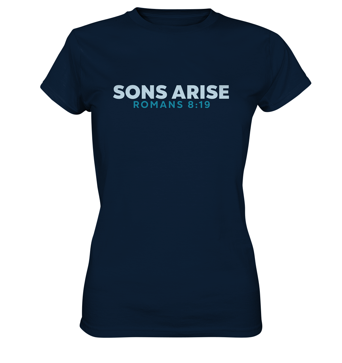 Sons Arise - Söhne Gottes - Ladies Premium Shirt - GfoitMa - Navy / XS