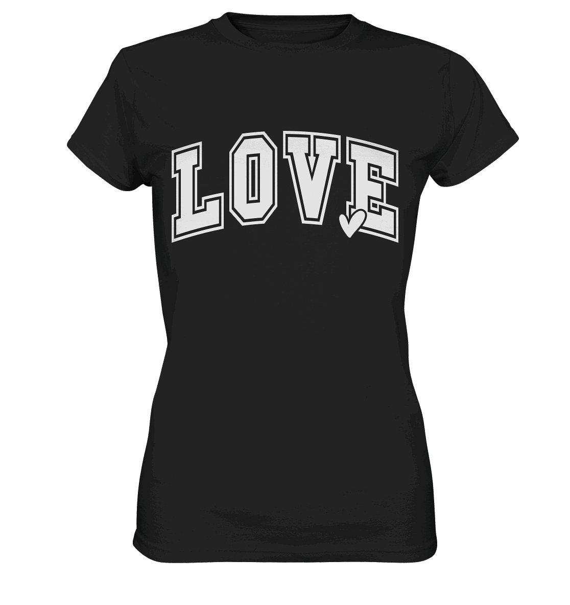 "Love" – das Design, das Herzen spricht! - Ladies Premium Shirt - GfoitMa - Black / XS