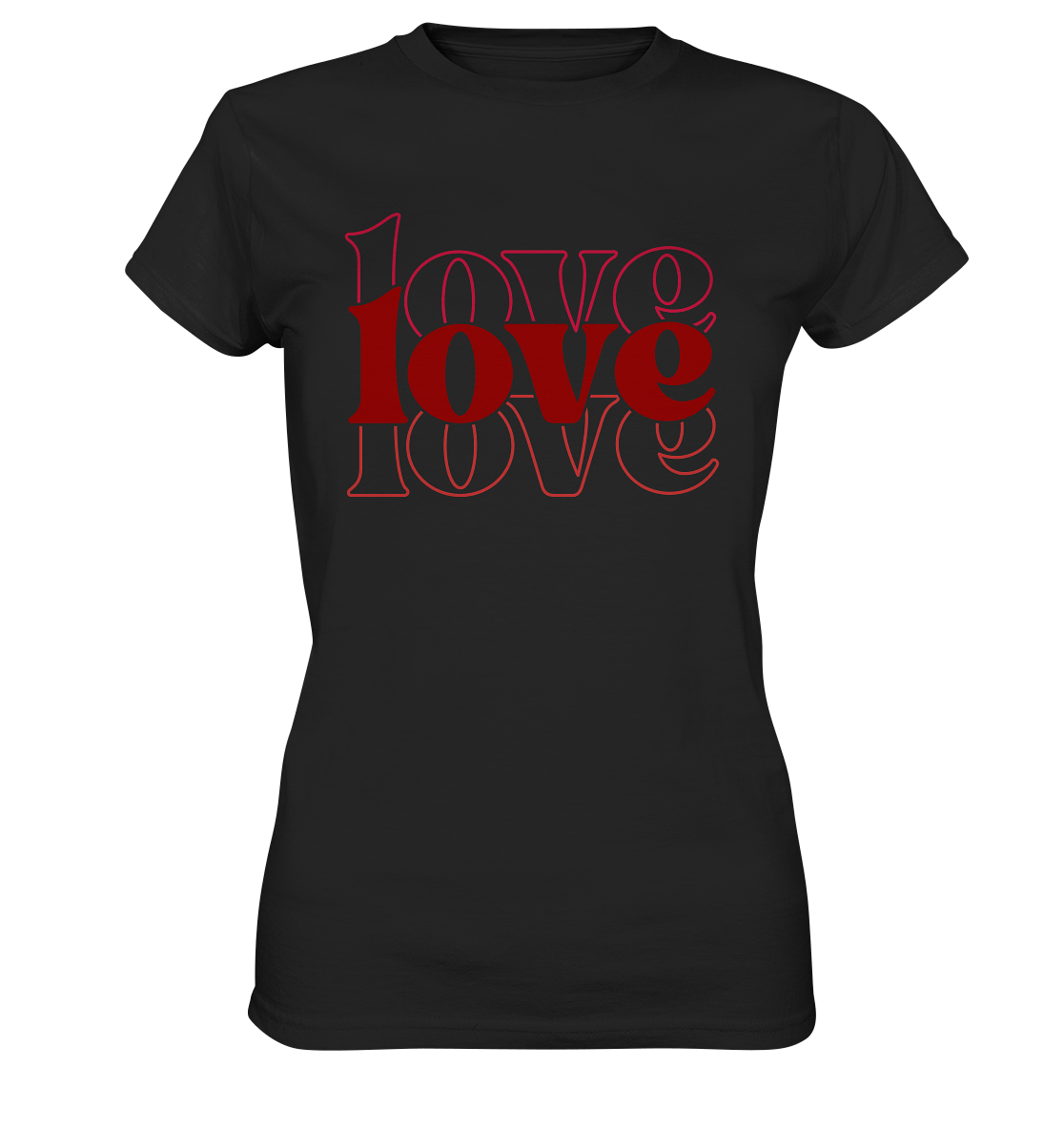 Love – Die größte Kraft - Ladies Premium Shirt - GfoitMa - Black / XS