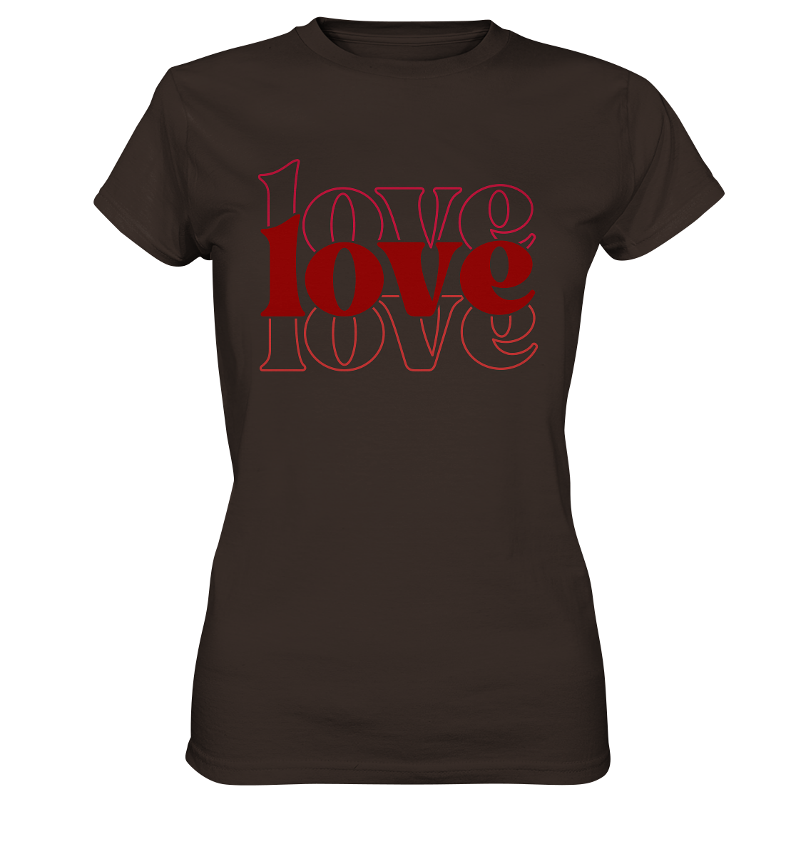 Love – Die größte Kraft - Ladies Premium Shirt - GfoitMa - Brown / XS