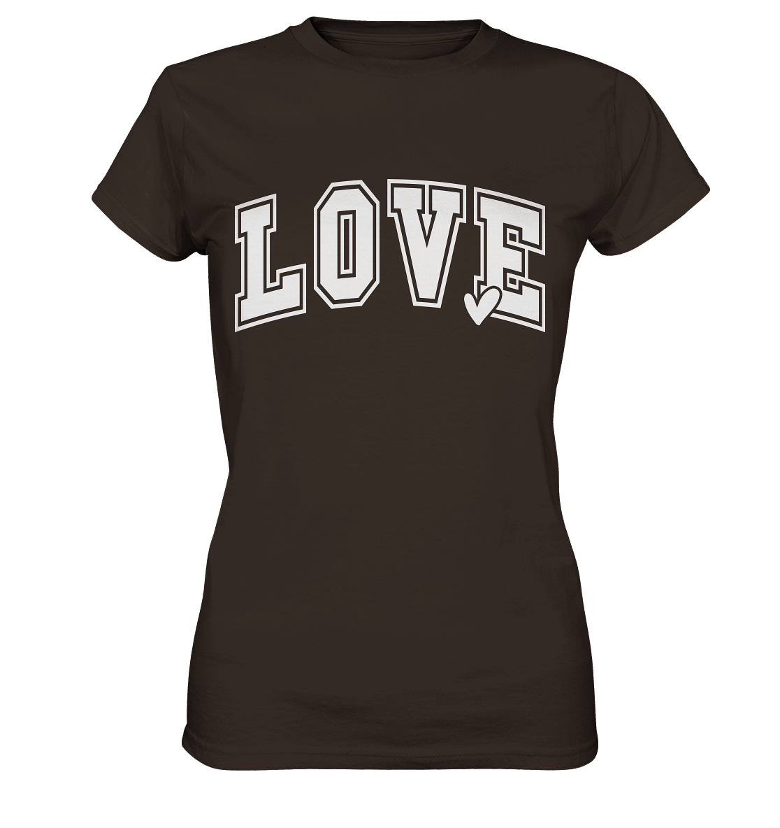 "Love" – das Design, das Herzen spricht! - Ladies Premium Shirt - GfoitMa - Brown / XS