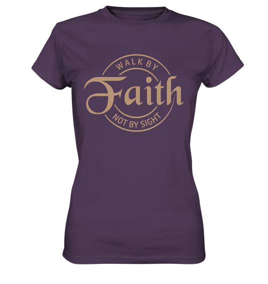 Im Glauben gehen, nicht im Sehen - Ladies Premium Shirt - GfoitMa - Urban Purple / XS