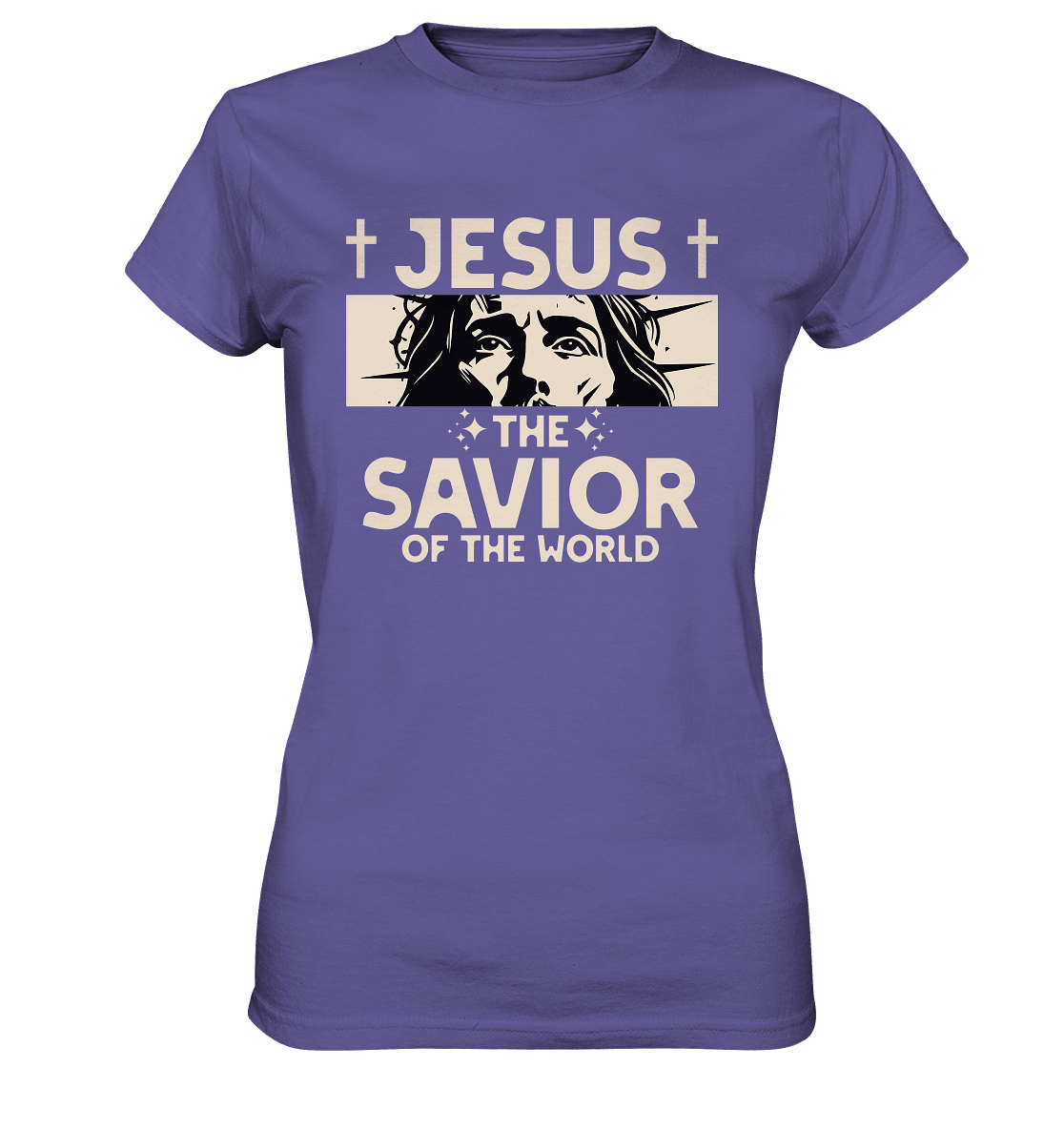 Jesus – The Savior of the World - Ladies Premium Shirt - GfoitMa - Millenial Lilac / XS