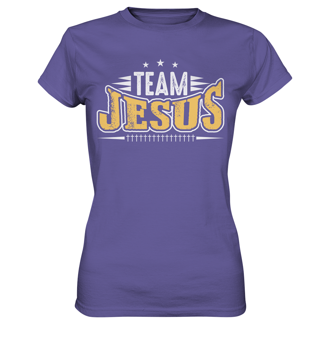 Team Jesus - Gemeinsam im Glauben - Ladies Premium Shirt - GfoitMa - Millenial Lilac / XS
