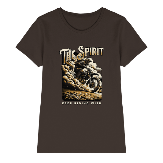 Keep Riding with the Spirit | Christliche Kleidung & Geschenke im Motocross-Design - Ladies Premium Shirt