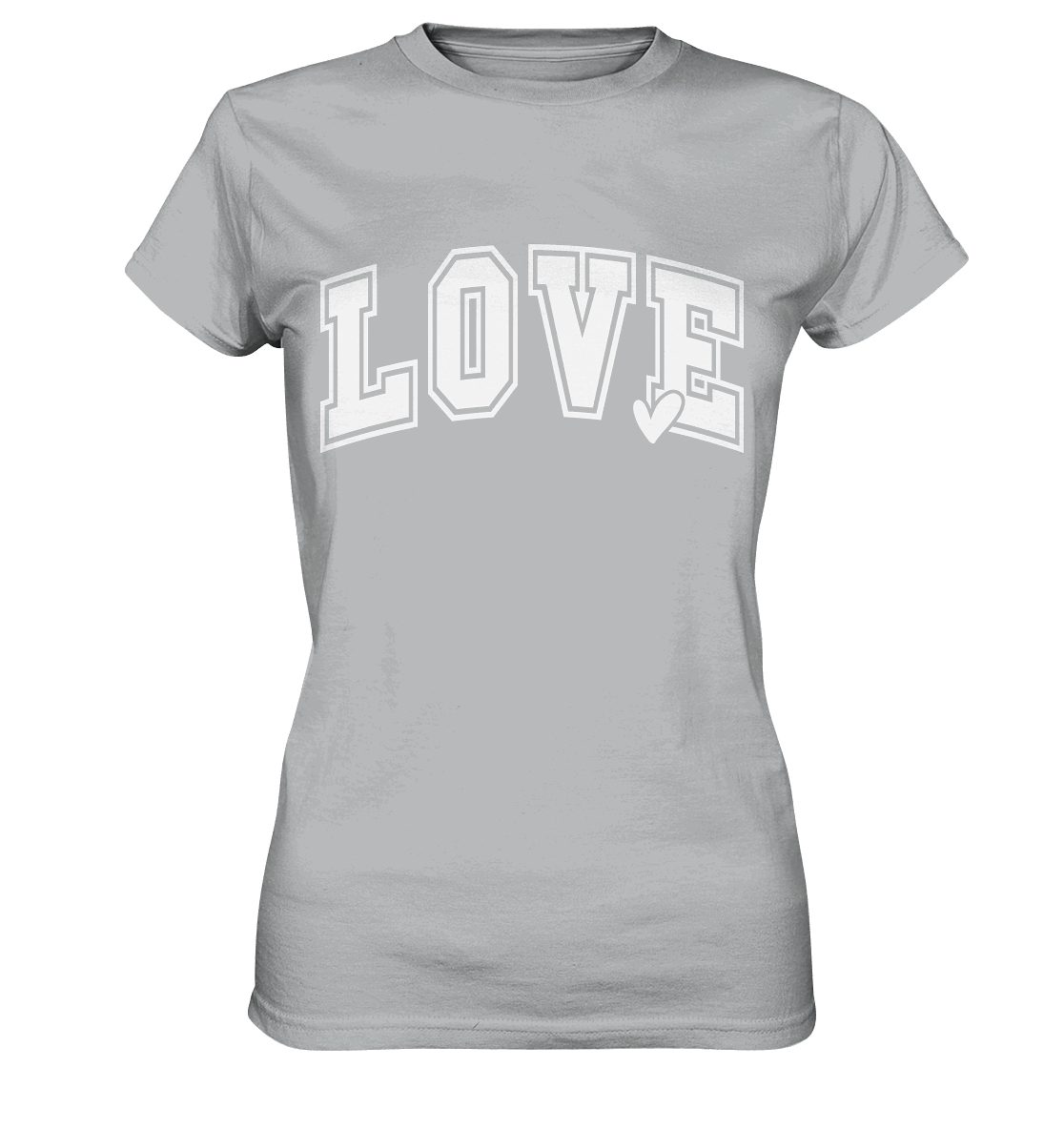 "Love" – das Design, das Herzen spricht! - Ladies Premium Shirt - GfoitMa - Pacific Grey / XS