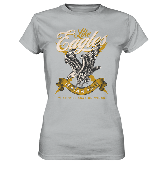 Sie werden fliegen wie Adler – Jesaja 40:31 - Ladies Premium Shirt