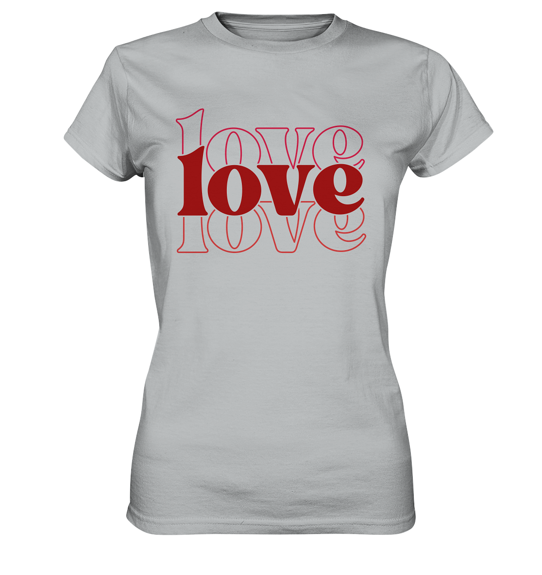 Love – Die größte Kraft - Ladies Premium Shirt - GfoitMa - Pacific Grey / XS