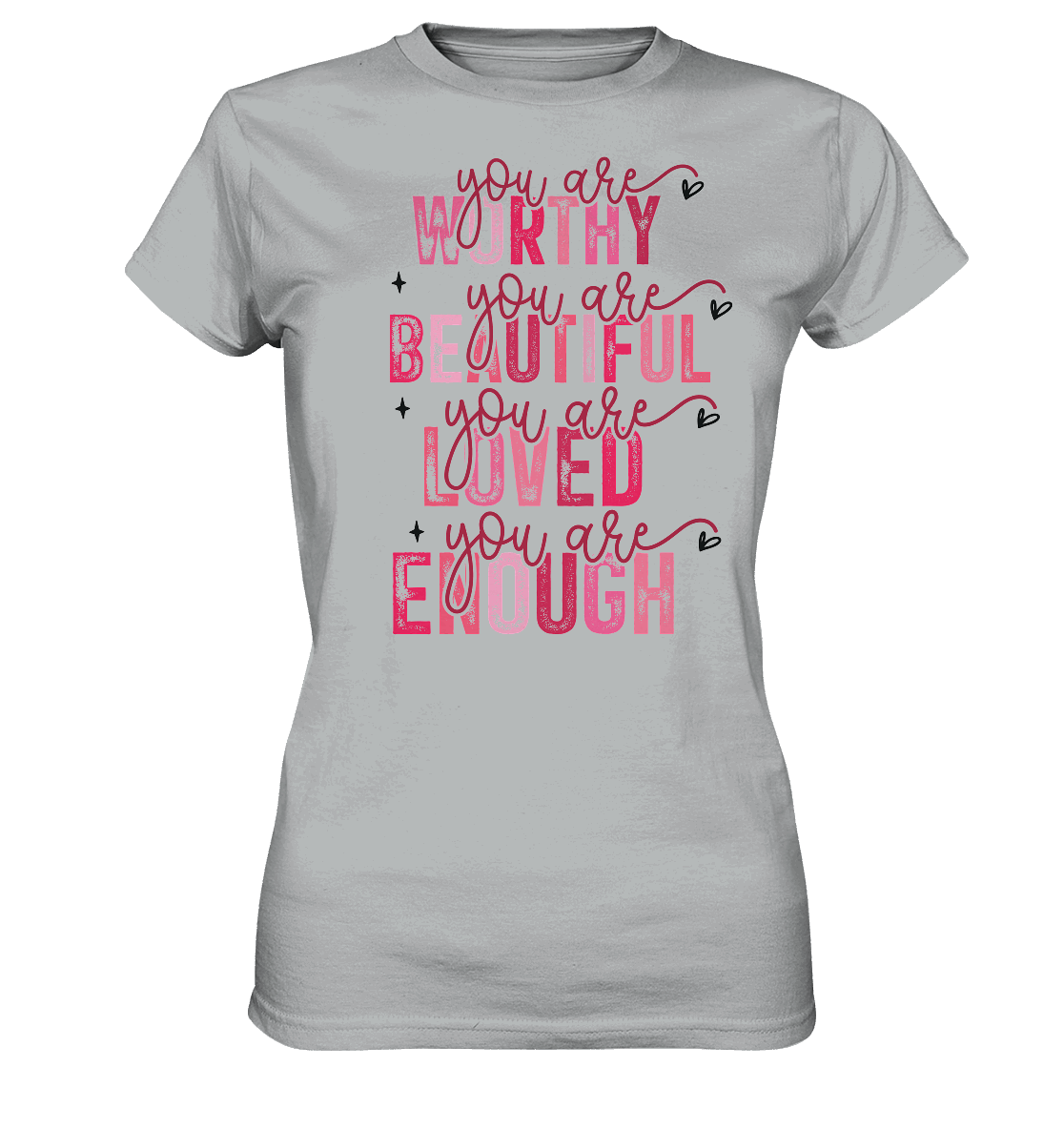 Du bist wertvoll – Eine Erinnerung an die Wahrheit - Ladies Premium Shirt - GfoitMa - Pacific Grey / XS