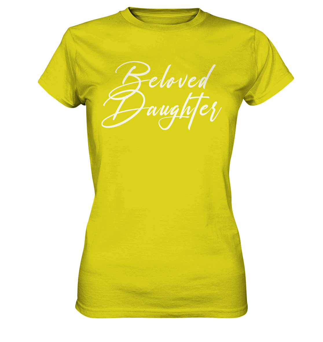 Beloved Daughter – Geliebte Tochter Gottes - Ladies Premium Shirt - GfoitMa - Pixel Lime / XS
