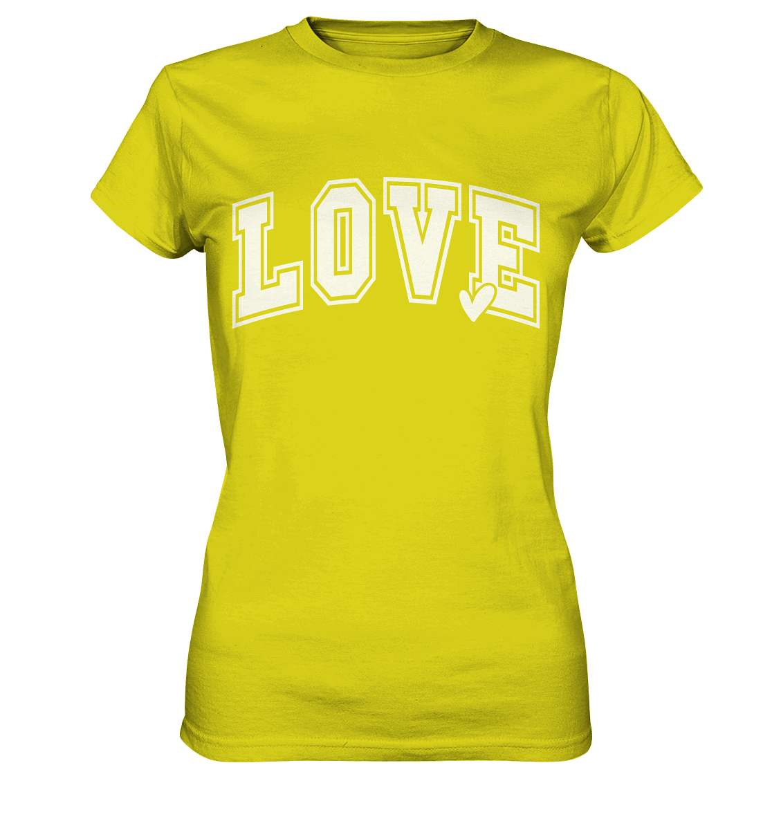 "Love" – das Design, das Herzen spricht! - Ladies Premium Shirt - GfoitMa - Pixel Lime / XS
