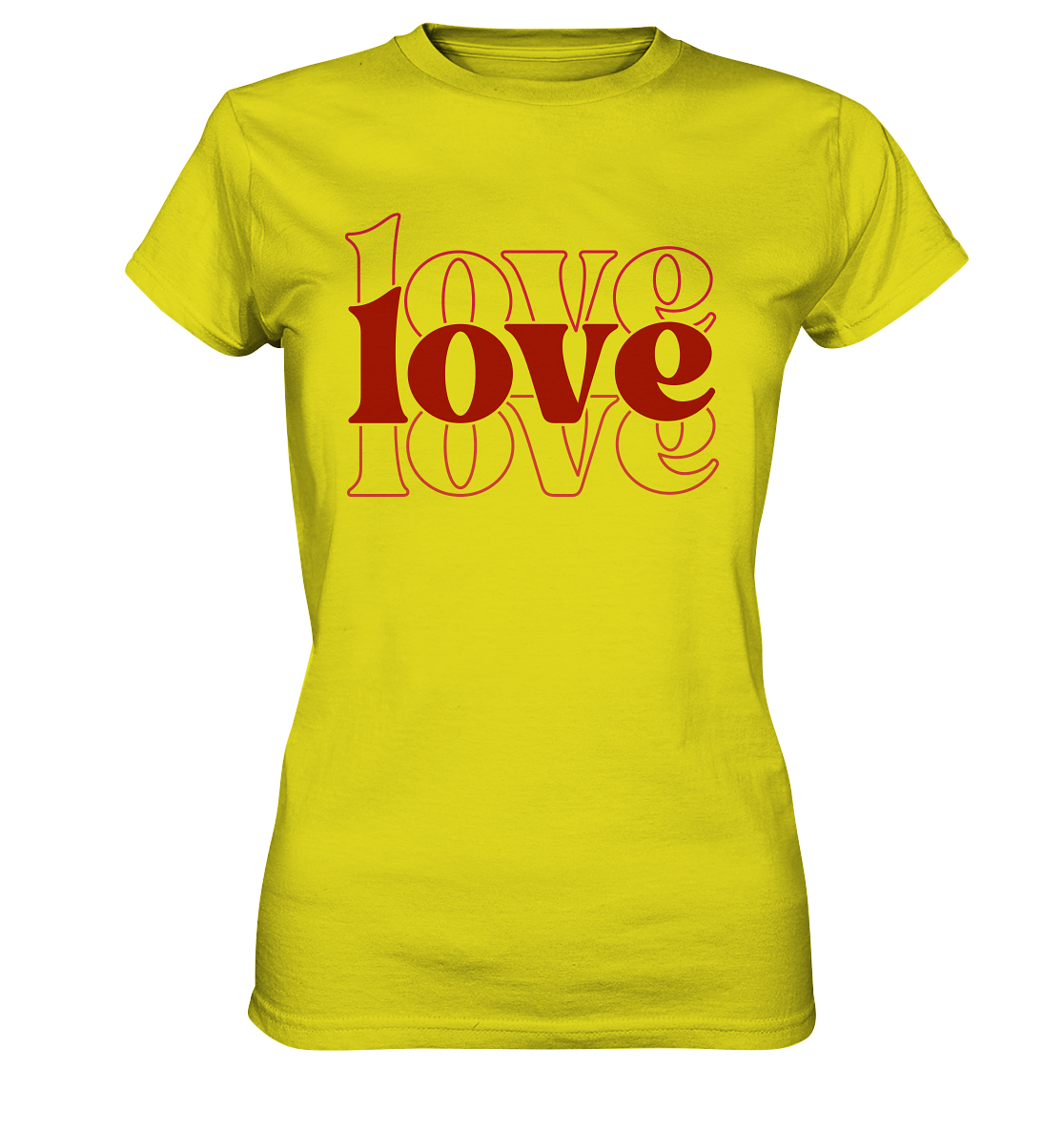 Love – Die größte Kraft - Ladies Premium Shirt - GfoitMa - Pixel Lime / XS