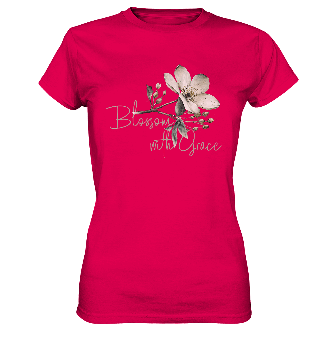 Blossom with Grace - Ladies Premium Shirt - GfoitMa - Sorbet / XS