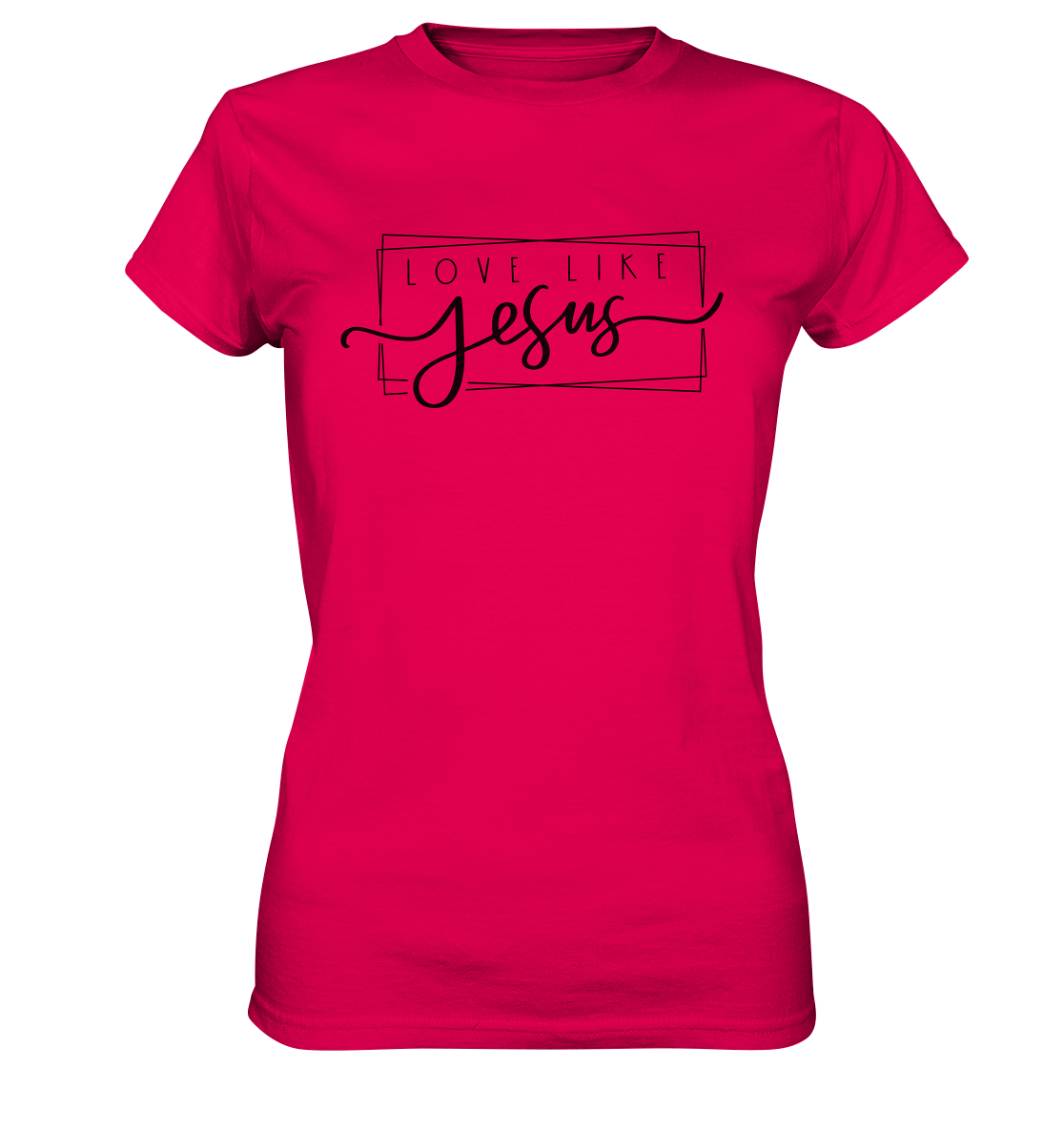 Love Like Jesus - Ladies Premium Shirt - GfoitMa - Sorbet / XS