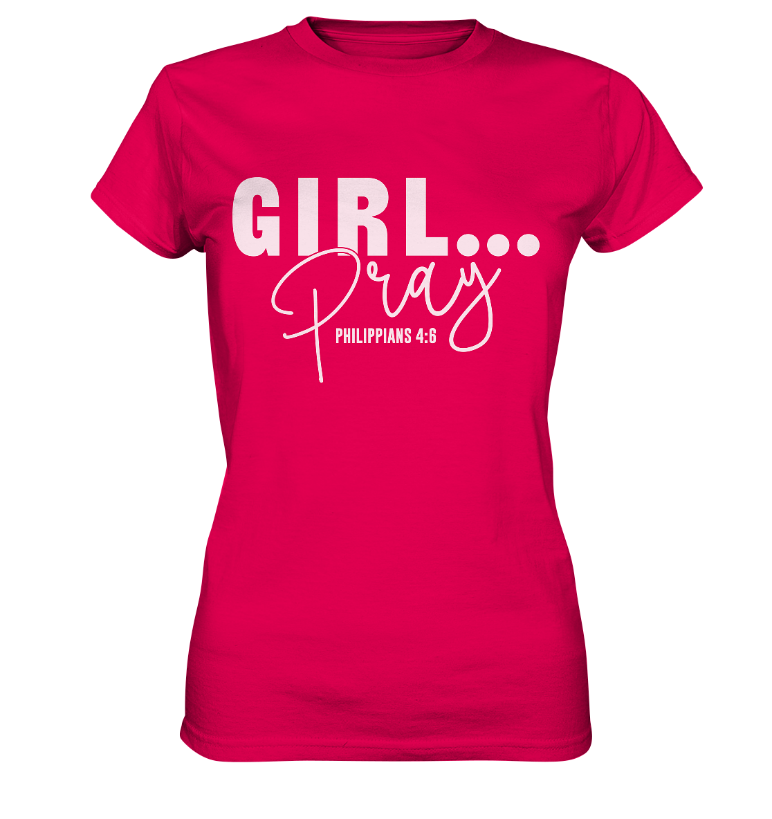 Girl. Pray. - Ladies Premium Shirt - GfoitMa - Sorbet / XS
