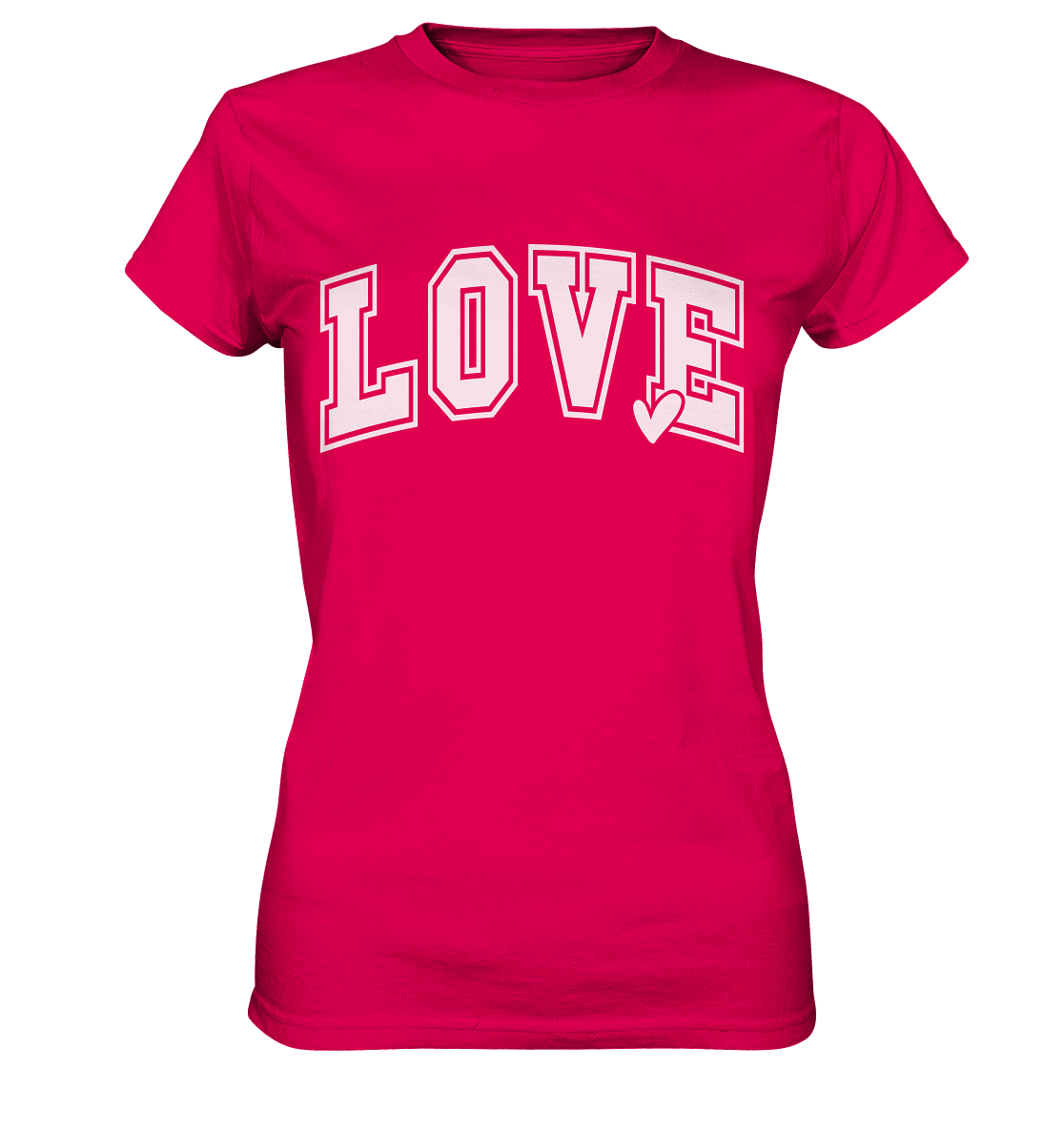 "Love" – das Design, das Herzen spricht! - Ladies Premium Shirt - GfoitMa - Sorbet / XS