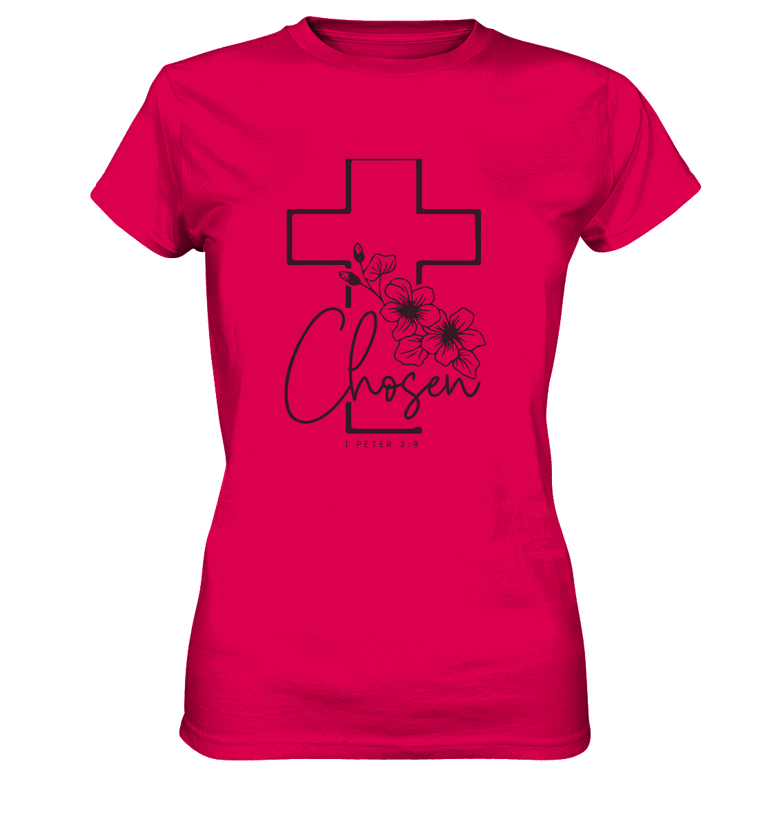 Chosen - 1. Petrus 2:9 - Ladies Premium Shirt - GfoitMa - Sorbet / XS