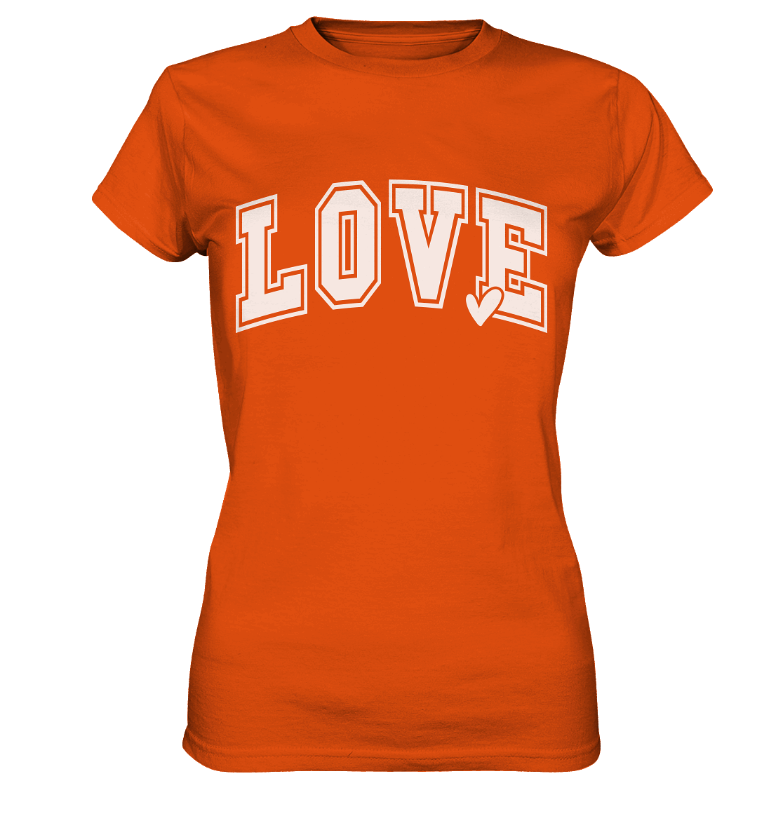 "Love" – das Design, das Herzen spricht! - Ladies Premium Shirt - GfoitMa - Orange / XS